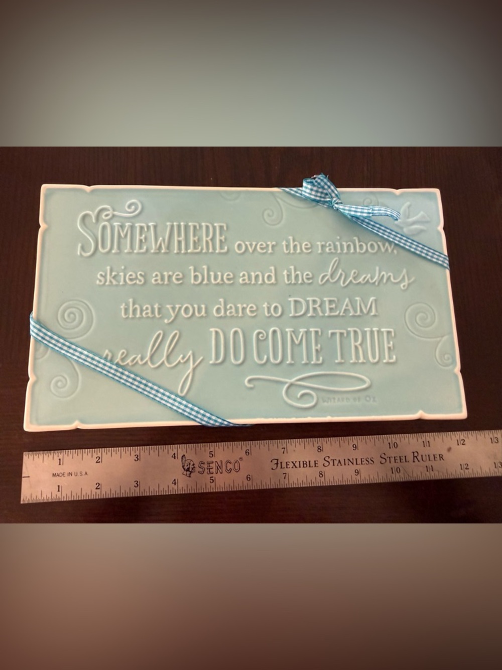 “Somewhere Over the Rainbow” Hallmark Rare Collectible Ceramic Plaque